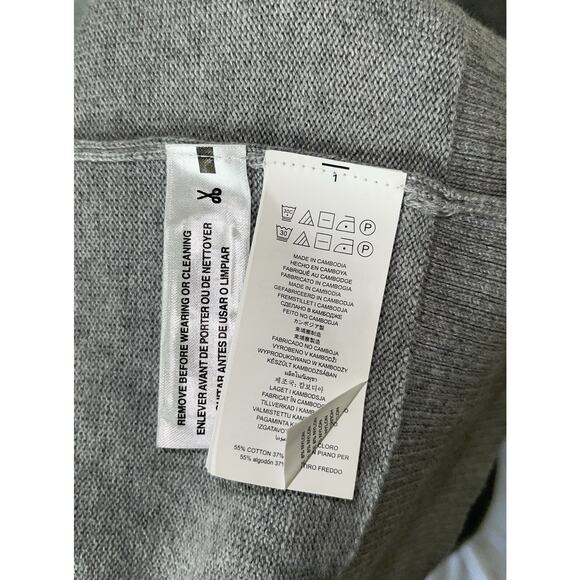 Michael Michael Kors long Sleeve Grey Cold Shoulder Sweater Dress Size XS - Picture 12 of 12